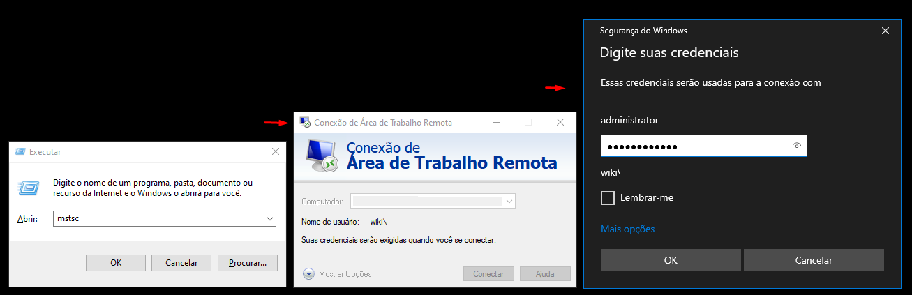 Executando programas com credenciais de Administrador