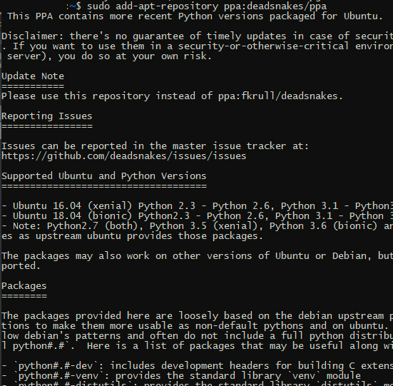 Ubuntu  Como instalar Python  Adentro